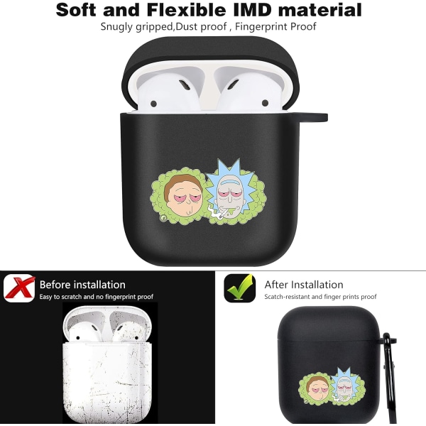 Heyone til AirPod 2/1 IMD Hard Case Design Karakter Sjov Cool Kawaii Tegneserie Mode Sød Unik Chic Æstetisk til AirPods