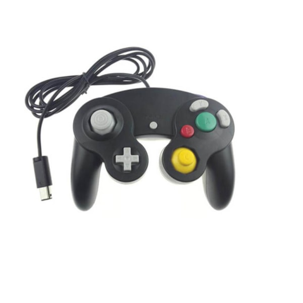 Gamecube Gamepad, 2-pack klassisk gamepad med vibrationsjoystick Black