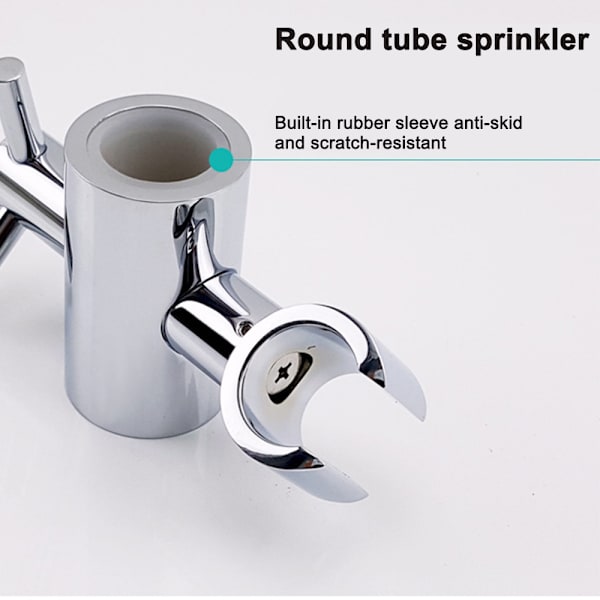 Justerbar brusehovedholder til skydebar, universel 24-25MM skinnehovedbeslag til skydebarsskyderklemme