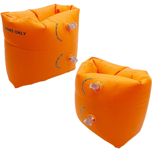 Uppblåsbara armfloaties för småbarn, uppblåsbara vattenvingar för barn, simarmband flytning för barn och vuxna