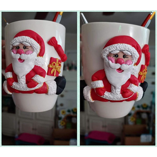 3D Joulupukki Silikonimuotti Fondant Suklaamassa Fondant Kakunkoristeluvälineet