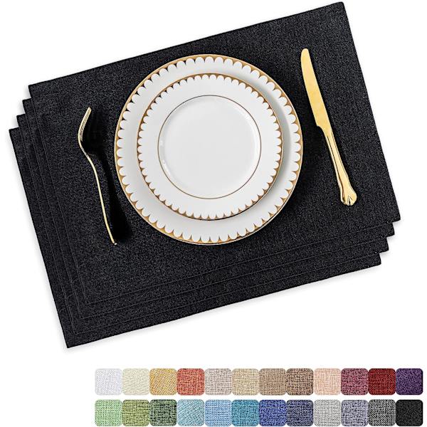 Placemats av Home Brilliant Set om 4 värmebeständiga matbord Place Mats Plate Mat Cloth Placemats Höst Köksbord Mats inomhus utomhus
