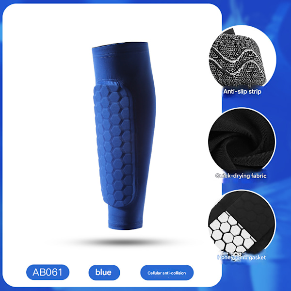 2 stk. fodboldbeskyttere til børn, skibeskyttere, fodboldbeskyttere (et par) Blue XL