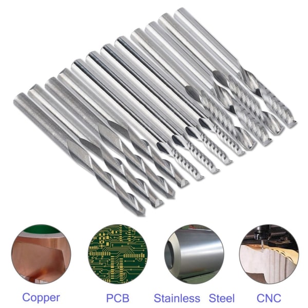 12 tungsten carbide fræsere, 4 1/8 \"til CNC fræser dobbelt spline fræser+8 enkelt kant fræser