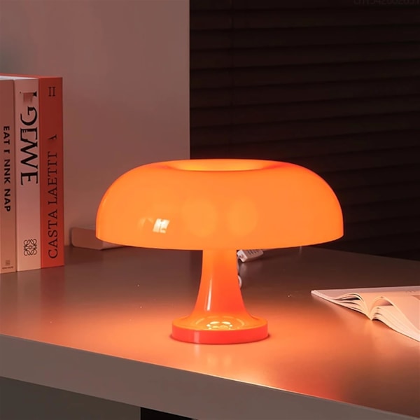Klassisk Svamplampa Modern Bauhaus Design Bord Hotell Sovrum Atmosfärslampa White