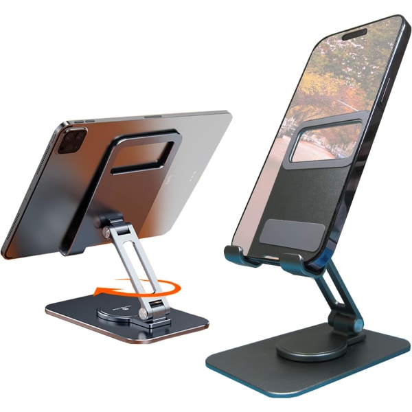 Mobiltelefonhållare 360° Roterande Mobiltelefonhållare Höjdjusterbar Mobiltelefonhållare, iPhone 14, iPad, Tablet 4-12 Desktoptillbehör
