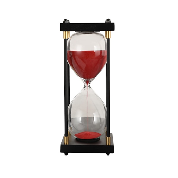 Sandtimer, dekorativ trä-sandtimer, stor louglas-timer 60 Red sand
