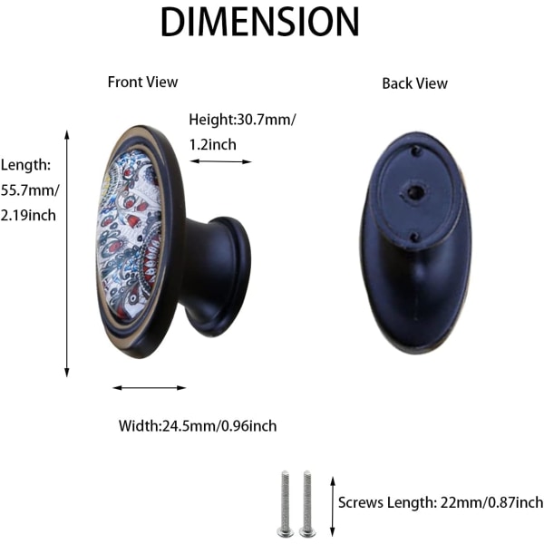 Romanttinen retro ruusu kukka design metalli päällystetty pohja nupit kahvat vetimet lipastoon laatikkoon keittiöön 2kpl/setti (25mm)