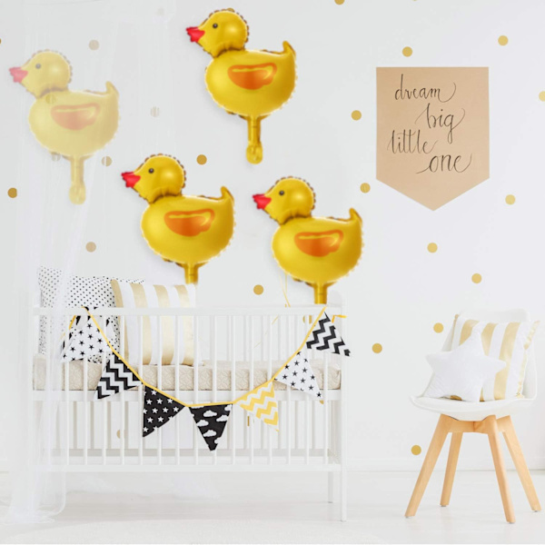 25 stk. Mini andefolie ballon andeform folie mylar ballon landbrugsdyr folie balloner til landbrugstemafest børns fødselsdagsfest baby