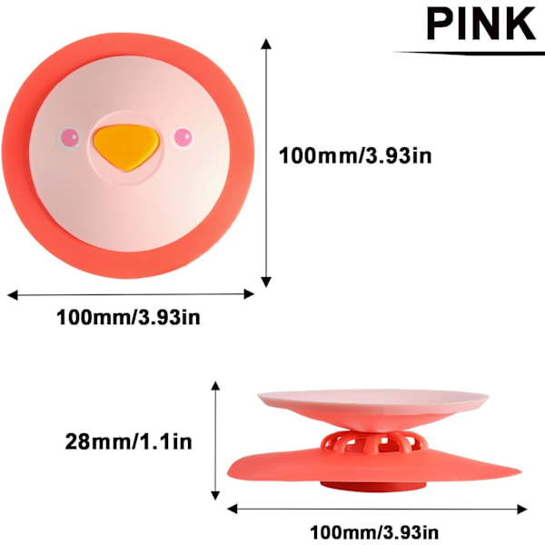 Kökssink luktfri golvbrunn dusch silikonavloppspropp badkar diskbänkspropp fåfänga avlopp tvättstuga kök badrum（3-pack）