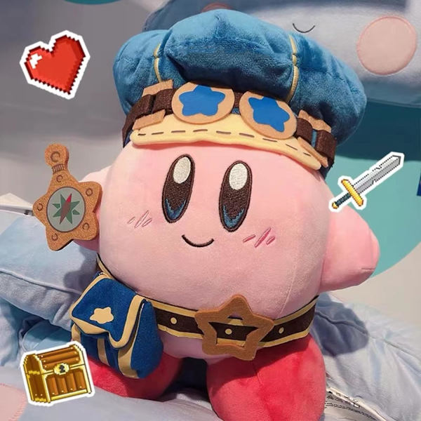 Kirby Little Buddies Adventures All Stars Kirby plysj, 13 tommer Kirby plysj stor