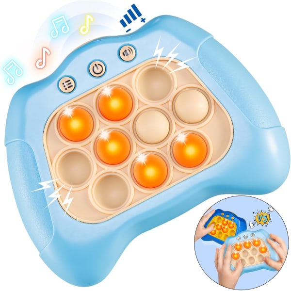 Vaaleansininen Pop Pro Toy Fidget Lasten Pelit Lelut| Make It Light up Handheld Board Console| Lelut 3-vuotiaille 4 5-7-vuotiaille tytöille ja pojille syntymäpäivälahjat