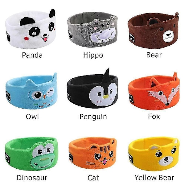 Lasten Bluetooth-panta Kuulokkeet Söpö Langaton Nukkumismusiikki Päähine owl