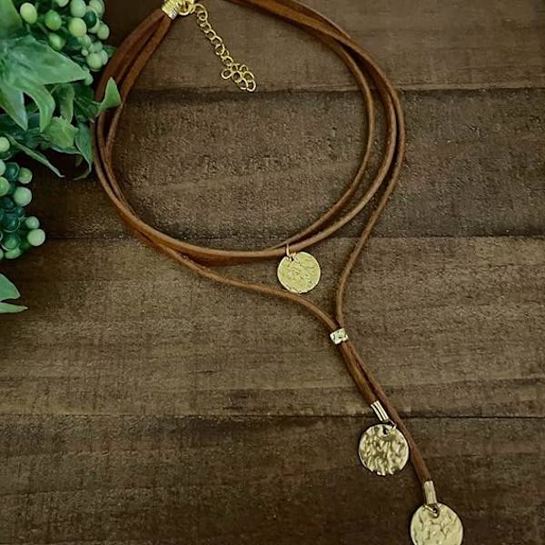 Sort Brun Suede Choker Halskæde til Kvinder Teenagere Piger, Boho Smykker Lagdelt Lange Halskæder til Bedste Ven