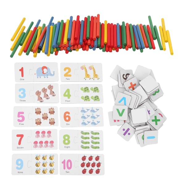 Matematikk Nummermatching Regnekort Tidlige Pedagogiske Treleker for Barn Nummmermatching