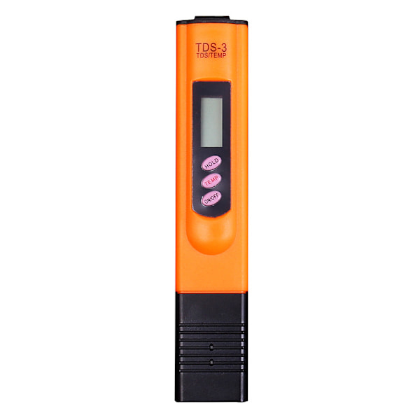 TDS Tester Vandkvalitetsmåler HH og DH Vandhårdhedsmåler 1% PPM Opløsning Læsenøjagtighed Sæt 0-9990 PPM med LCD til Pool Akvarium Orange
