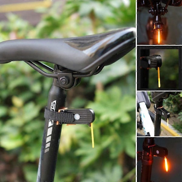 Opladelig LED Cykel Baglygte Ultra Lys Mountainbike LED Advarselslys Cykellygte Cykel pink