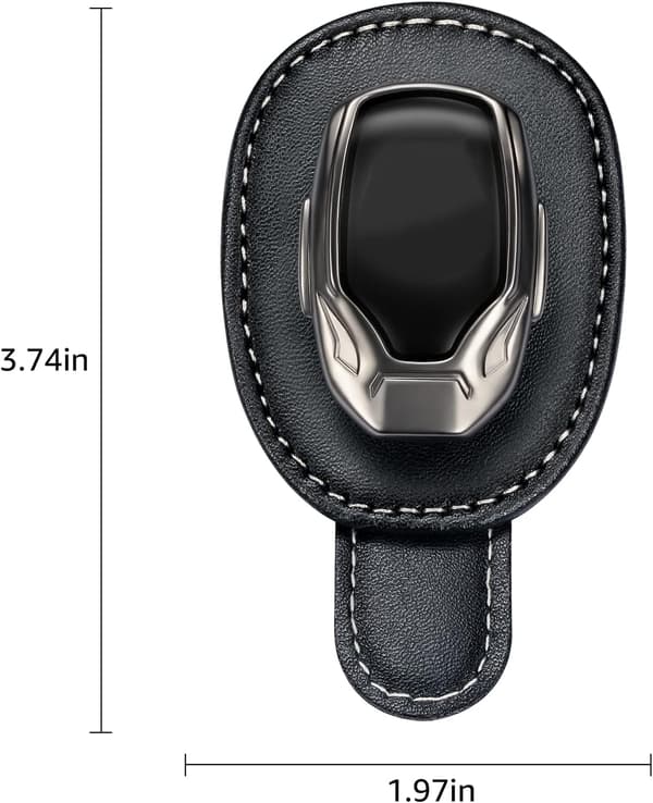 Passar Audi auton aurinkolasipidike, nahkainen lasipidike auton aurinkosuojaan Black