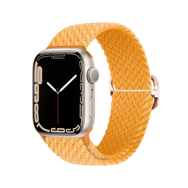 Punottu ranneke Apple Watch 42/44/45 mm Kulta M 32 2-Pack