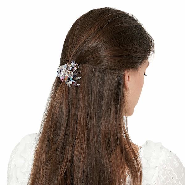 Hårklemme til kvinder og piger, 6 stk. 2,2 tommer skildpadde barrettes akryl hårklemme klemme celluloid leopard