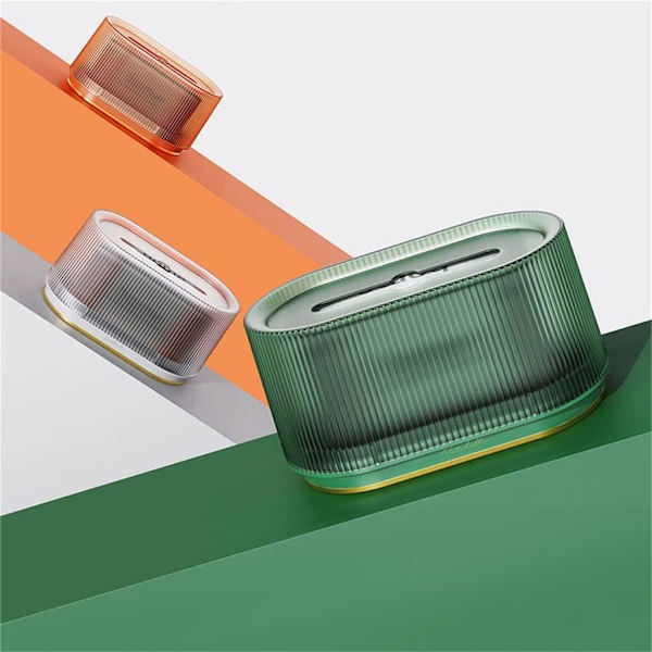 Husholdningsvævsæske Transparent Desktop Tissue Box Pumpepapir Opbevaringsboks Stue Spisestue Sofabord Dekoration
