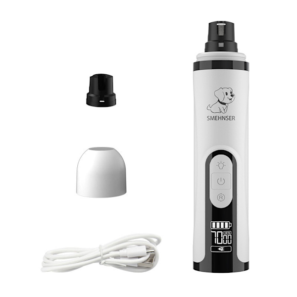 Elektrisk klo-trimmer for kjæledyr - stille og skånsom for små og mellomstore hunder og katter