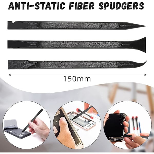 18 stycken repfria plastsrapor, kolfiberplastsrapor, multifunktionsskrapa, pennformad skrapa, rengöringsskrapa