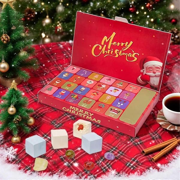 Julekalender Nedtelling Krystallkalender Stein Tema 24 Luker Jul Barn Jenter Strømpe