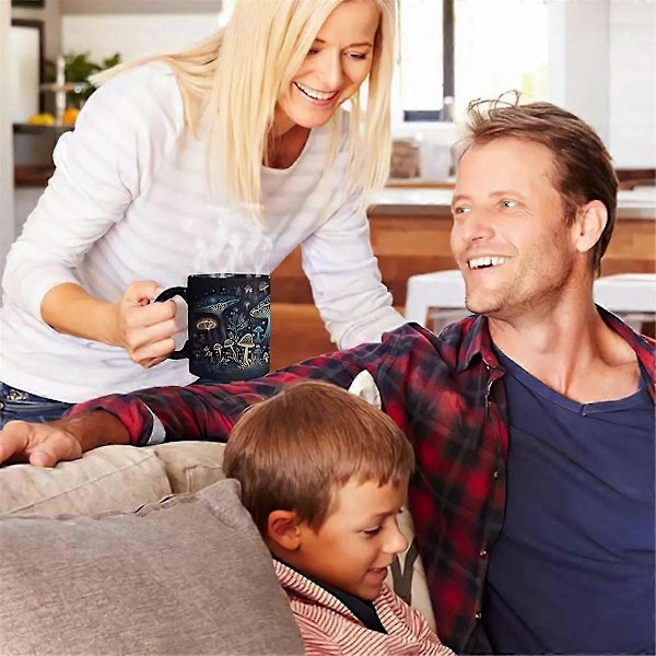 Svampe Te Krus 3D Svampe Kaffekopper Farveskiftende Te Mælk Vand Kop Fødselsdagsgaver Til Kvinder