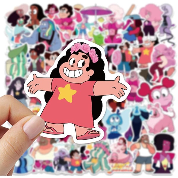 Steven Future Universe The Movie Cartoon 50Pcs Klistremerker for Barn Tenåringer Voksne Vanntette Vinyl Klistremerker for Vannflaske (Steven Future Universe)