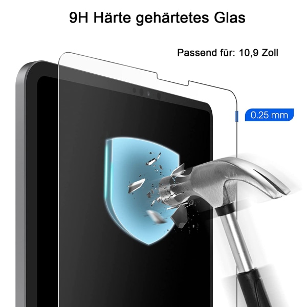 Pappersskärmskydd kompatibelt för iPad Air 5th 10,9" 2022 avtagbart magnetiskt skyddsfilmskydd, matt