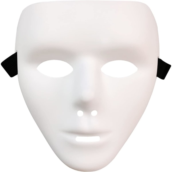 Halloween Fancy Dress Masker for Barn og Voksne, Full Face Anonymous Street Dance Ghost Step Cosplay Masquerade Mask