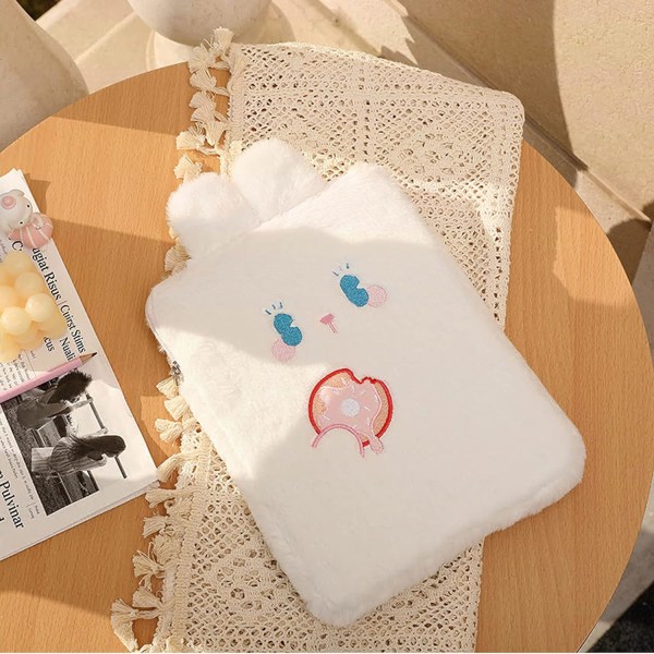 9-11 tums plysch söt kanin väska för laptopfodral iPad case Cover Notebook förvaringsväska för kvinnor tjejer