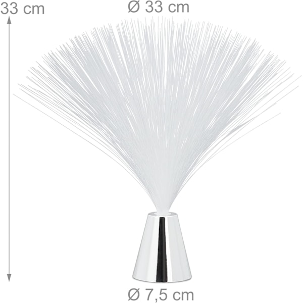 Glasfiberlampa med färgskiftning, LED retro lampa, stämningsljus, bords- och sänglampa, 33cm, färgrik, flerfärgad