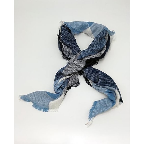 Agio Dame Varm Lang Sjal Vinter Wraps Store Tørklæder Strik Cashmere Følelse Ternet Trekant Tørklæde