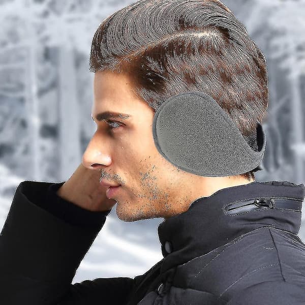 Enkle klassiske fleece unisex for menn og kvinner Vintervarme ørevarmere