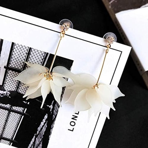 Heyone 12 väriä Kulta Kesä Hauska Trooppinen Kukka Elegantti Trendikäs Ranta Roikkuva Roikkuva Loma Lomat Asusteet Korut Boho Söpö Korvakorut
