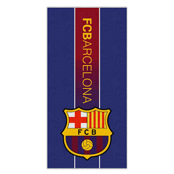 70x140cm FC Barcelona håndklæde - Absorberende badehåndklæde i mikrofiber - Praktisk og hurtigtørrende håndklæde