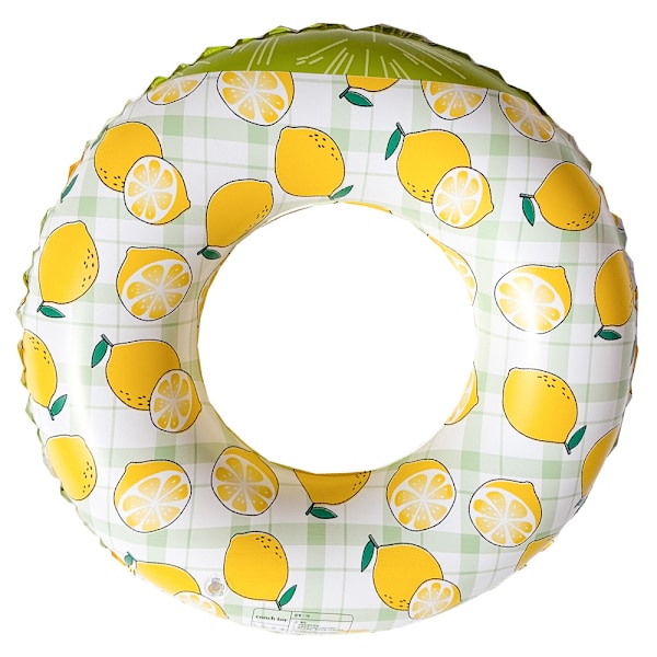 Barns uppblåsbar simring, simring poolboj, retro randig PVC uppblåsbar boj poolboj Sequined rainbow Suitable for 5-9 years old