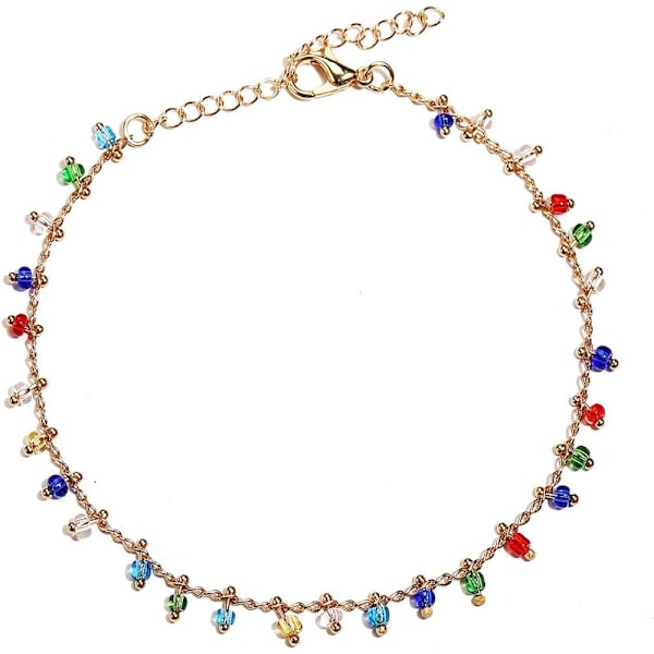 Boho Sininen Kilpikonna Nilkkakoru Naiselle Tytölle Bohemian Monikerroksinen Helmi Käsintehty Ranta Nilkkakorusetti Boho Jalkakoru