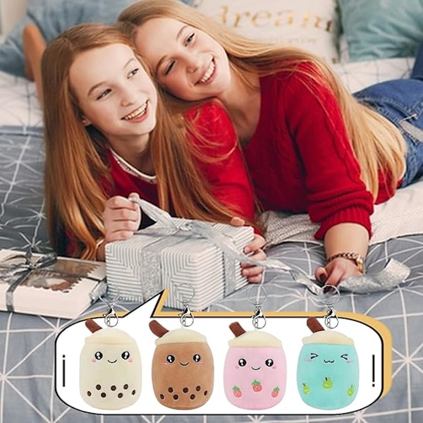 Täytetty eläin avaimenperä tyttö pehmolelu lasten lelu avaimenperällä lasten syntymäpäivälahjoihin yksi, Pinkki, Sinivihreä, Ruskea, Beige, Vihreä