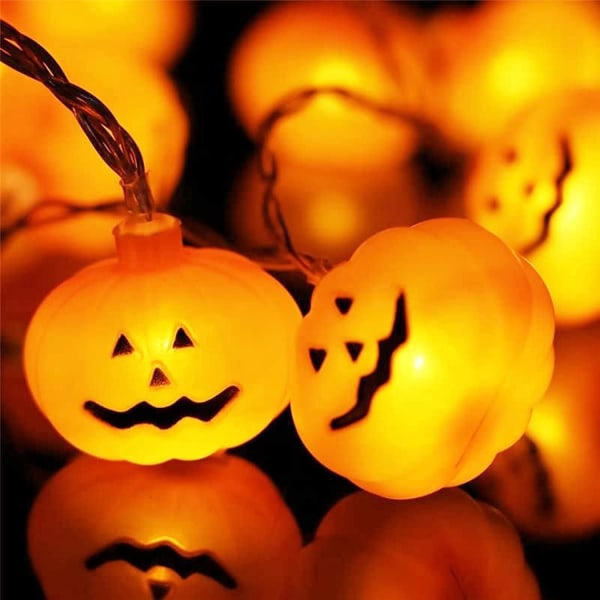 Halloween-lyslenke, 3M 20 LED Halloween-lyslenke, Halloween-dekorasjonslys, lys gresskarfest hjemme Halloween-dekorasjon