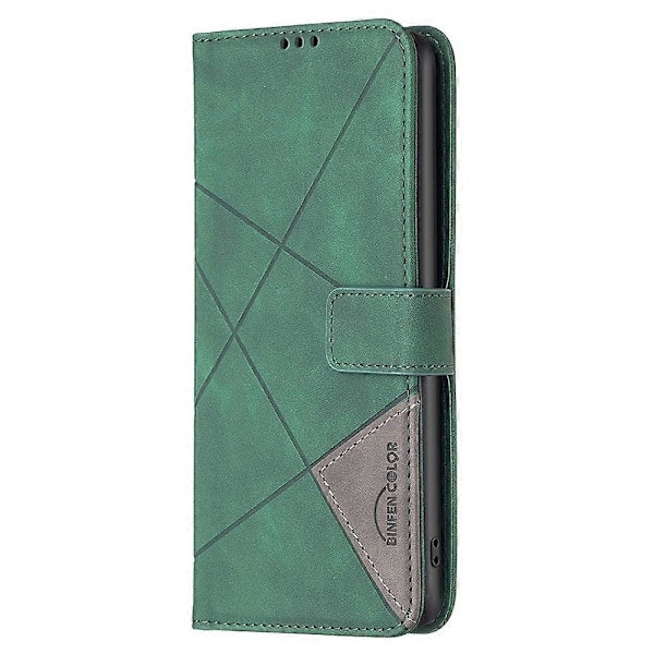 BINFEN COLOR BF05 Til Samsung Galaxy S24 FE Cover Stødsikkert Geometrisk Læder Wallet Telefon Cover Multicolor Style B