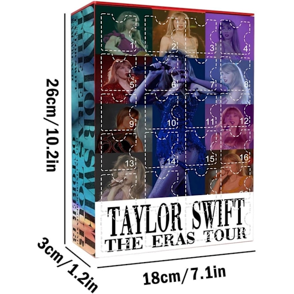 Taylor Swift Armbånd Julekalender Juledekorasjon Gaveeske E