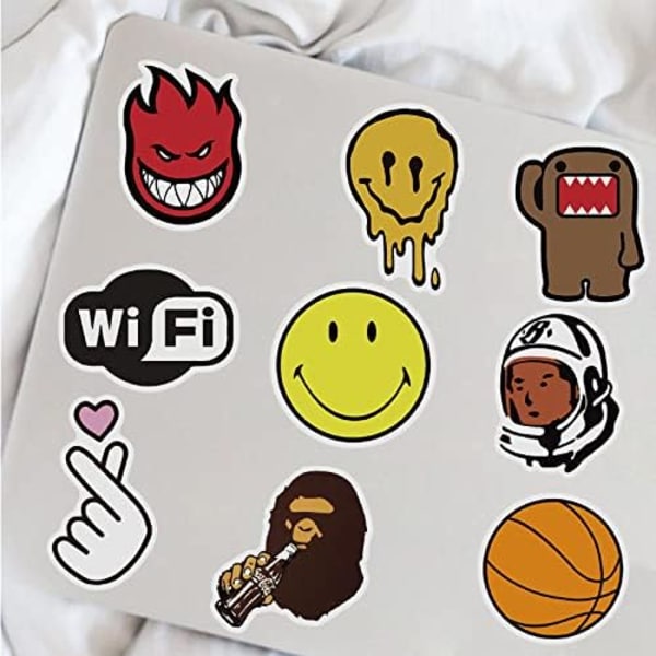 Cool Brand Stickers 101 Pakke Mærkater til Bærbar Computer Skateboard Vandflasker Bil Teenagere Mærkat