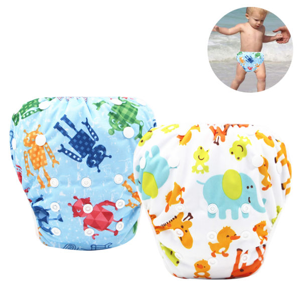 Swimming Diapers, Stylish Fits Diapers Premium Quality For Eco-Friendly Baby Shower Gifts Convenient-Style1