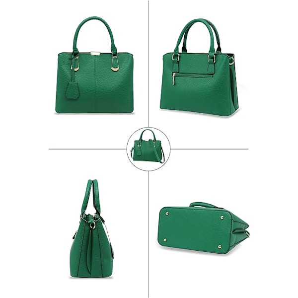 Punge og håndtasker til kvinder Fashion Messenger Bag Ladies PU læder Top Handle Satchel skuldertaske