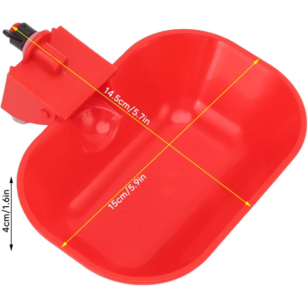 PCS automatiska drickskålar för fjäderfä, stor förtjockande ABS-drickare, automatisk dryck för kyckling, hund, anka G1/8 hantråd