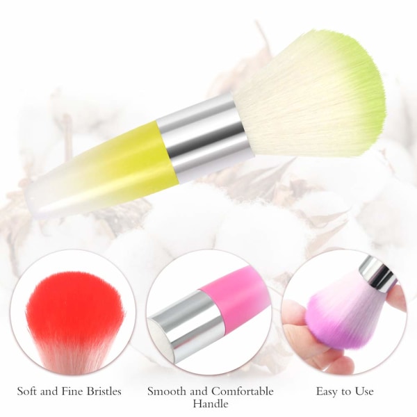 4-Pack Nail Dust Brush, Nail Polish Cleaner, and Powder Blush