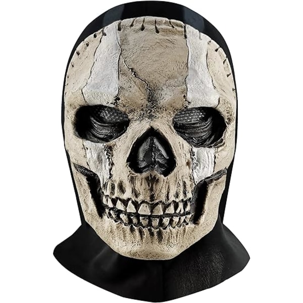 Ghost Skull Mask Full Face Unisex Sotapeliin Ulkourheilu Halloween Cosplay